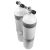 Double tank 2 x 12L, 171mm, 232 ba, Eurocyl, concave (flat bottom), 60 mm SS tank bands, manifold