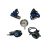 Halcyon Sidemount Regulator Package #1 H-75P (Halo, Halo)