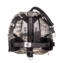   Tecline Donut 22 Special Edition Camo, Carbon backplate with DIR harness and weight pockets