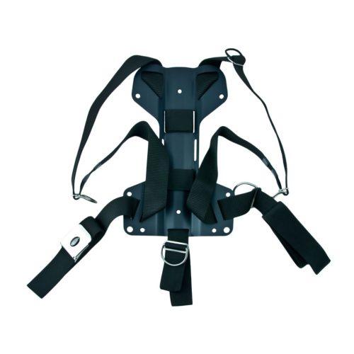 Harness Tecline DIR standard webbing - incl. 3 mm aluminum backplate H MINI - weight 0,91 kg