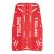 Standard backplate alu 3 mm, (0,85 kg) red