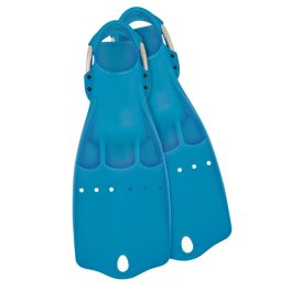 Tecline Rubber Fins LightJet with SS spring straps - blue