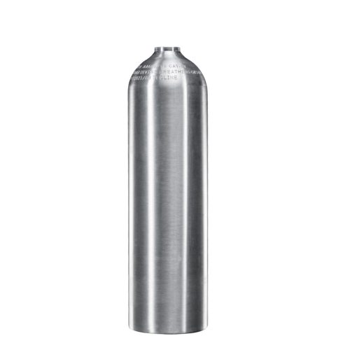 Alu tank 11,1 L 207 bar, Tecline, brushed (S080) - tank only