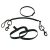 Stage rigging kit for 10 & 11.1L, 120 mm, SS bolt snap, rubber bands