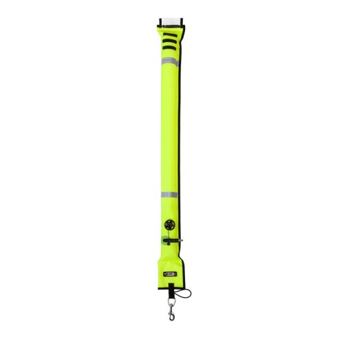 Tecline Closed buoy 11/117 cm, OPR valve, metal oral valve, with SS snap - yellow