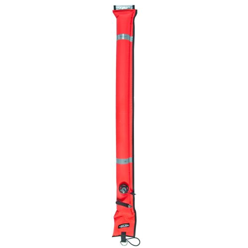 Tecline Closed buoy 11/117 cm, OPR valve, metal oral valve, with d-ring - orange