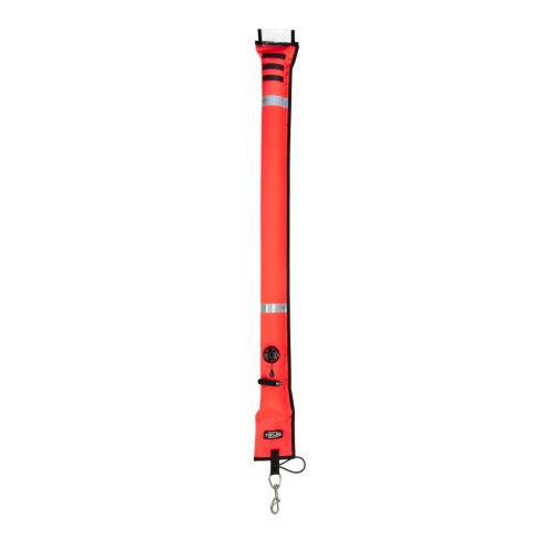 Tecline Closed buoy 11/117 cm, OPR valve, metal oral valve, with SS snap - orange